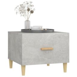 Berkfield Home Coffee Table Concrete Grey 50x50x40 cm Engineered Wood - Size: 50 x 50 x 40 cm - thumbnail 4