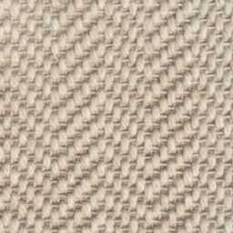 RainbowHome Herringbone Chalk Beige Wool Stair Runner with 100% Brown Cotton Border 60cm x 600cm - Size: 70 cm x 700 cm - thumbnail 4
