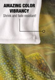 JQ Licensing Brook Trout Fishing Silky Touch Super Soft Throw Blanket 152 X 127 cm in White - thumbnail 4