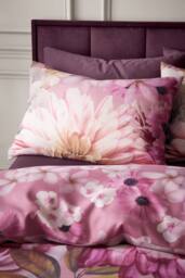RHS x Catherine Lansfield 'Rosemoor Floral' So Soft Duvet Cover Set in Pink - Size: Double - thumbnail 3