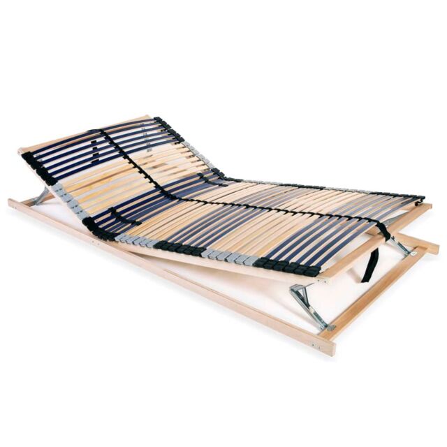 Berkfield Home Slatted Bed Base with 42 Slats 7 Zones 100x200 cm - image 1