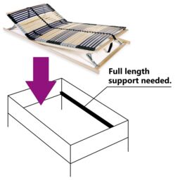 Berkfield Home Slatted Bed Base with 42 Slats 7 Zones 100x200 cm - thumbnail 5