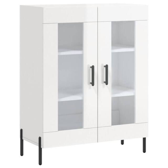 Berkfield Home Sideboard High Gloss White 69.5x34x90 cm Engineered Wood - image 1