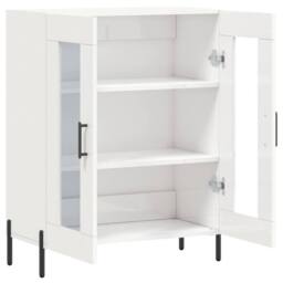 Berkfield Home Sideboard High Gloss White 69.5x34x90 cm Engineered Wood - thumbnail 6