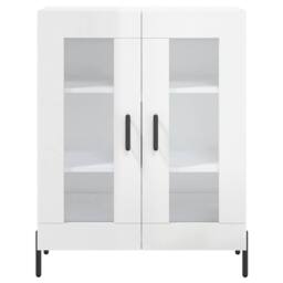 Berkfield Home Sideboard High Gloss White 69.5x34x90 cm Engineered Wood - thumbnail 5