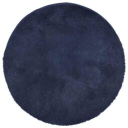 Berkfield Home Shaggy Rug High Pile NAVARRA Navy 160x160 cm Polyester - Size: Medium - thumbnail 3