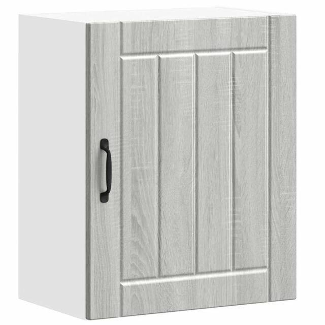 Berkfield Home Kitchen Wall Cabinet Lucca Grey Sonoma Engineered Wood - image 1