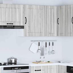Berkfield Home Kitchen Wall Cabinet Lucca Grey Sonoma Engineered Wood - thumbnail 4