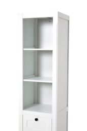 Living and Home 3 Tier Freestanding Tall Bathroom Storage Cabinet in White - thumbnail 8