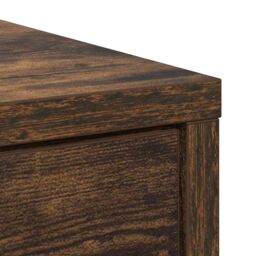 Berkfield Home Sideboard with Drawers & Doors Smoked Oak 73x31x90 cm in Brown - Size: 73 x 31 x 90 cm - thumbnail 9