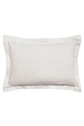 Sanderson 'Hampton Trellis' Oxford Pillowcase in White - thumbnail 1