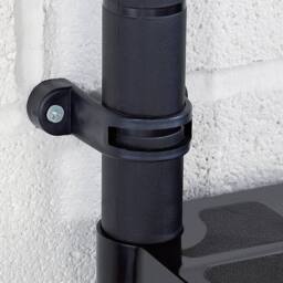 Berkfield Home Storage Shelf 4-Tier Black 122x30.5x130 cm Plastic - thumbnail 6