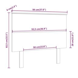 Berkfield Home Bed Headboard White 94x6x82.5 cm Solid Wood Pine - thumbnail 6