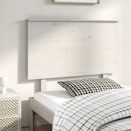 Berkfield Home Bed Headboard White 94x6x82.5 cm Solid Wood Pine - thumbnail 1