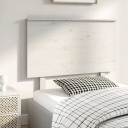 Berkfield Home Bed Headboard White 94x6x82.5 cm Solid Wood Pine - thumbnail 4