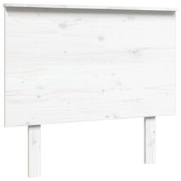 Berkfield Home Bed Headboard White 94x6x82.5 cm Solid Wood Pine - thumbnail 2