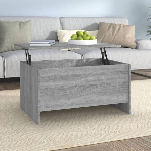 Berkfield Home Coffee Table Grey Sonoma 80x55.5x41.5 cm Engineered Wood - image 1