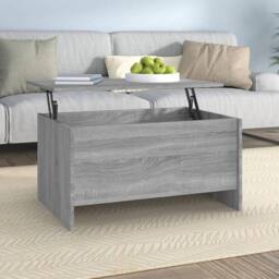 Berkfield Home Coffee Table Grey Sonoma 80x55.5x41.5 cm Engineered Wood - thumbnail 1