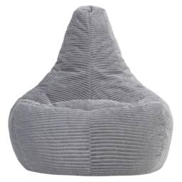 icon Dalton XL Jumbo Corduroy Bean Bag Recliner in Grey - Size: Extra Large - thumbnail 4