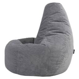 icon Dalton XL Jumbo Corduroy Bean Bag Recliner in Grey - Size: Extra Large - thumbnail 5