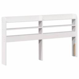 Berkfield Home Bed Frame with Headboard without Mattress White 140x200 cm - thumbnail 7