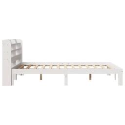 Berkfield Home Bed Frame with Headboard without Mattress White 140x200 cm - thumbnail 5