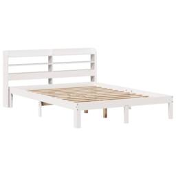 Berkfield Home Bed Frame with Headboard without Mattress White 140x200 cm - thumbnail 3