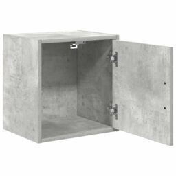 Berkfield Home Garage Wall Cabinets 2 pcs Concrete Grey Engineered Wood - thumbnail 5
