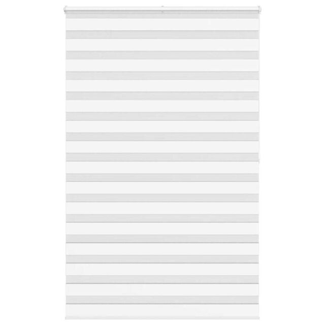 Berkfield Home Zebra Blind White 145x200 cm Fabric Width 140.9 cm Polyester - image 1