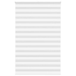 Berkfield Home Zebra Blind White 145x200 cm Fabric Width 140.9 cm Polyester