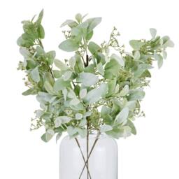 Sostter Lambs Ear & Wax Flower Faux Stem Arrangement in Natural - thumbnail 5