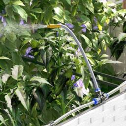 Berkfield Home Garden Planters with Water Irrigation System 2 pcs White - thumbnail 5