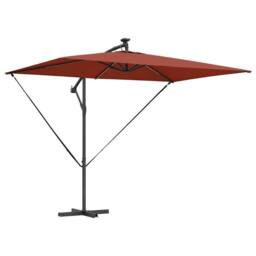 Berkfield Home Modern Cantilever Banana Parasol Terracotta 294 x 200 x 254 cm - thumbnail 3