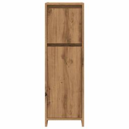 Berkfield Home Bathroom Cabinet Artisan Oak 30x30x95 cm Engineered Wood in Brown - Size: 30 x 30 x 95 cm - thumbnail 4