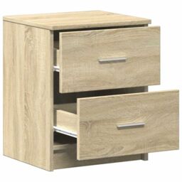 Berkfield Home Bedside Cabinets 2 pcs with 2 Drawers Sonoma Oak 40x36x50 cm in Grey - Size: 40 x 36 x 50 cm - thumbnail 5