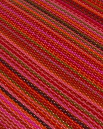 THE RUGS Reversible Weatherproof Outdoor Terra Rugs Striped Rainbow 1020 in Terracotta - Size: 150 cm x 220 cm - thumbnail 3