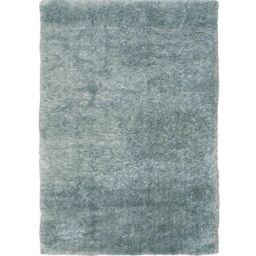 THE RUGS Lagom Collection Solid Design Shaggy Rug in Duck egg blue - Size: 200 cm x 290 cm - thumbnail 1