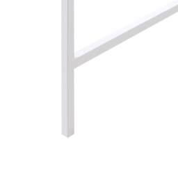 Wyld and Coco 2-Drawer Console Table White MDF Fluted Fronts - thumbnail 8