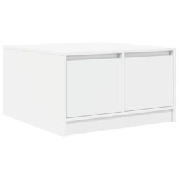 Berkfield Home Coffee Table with Drawers White 70.5x70x40 cm - thumbnail 2
