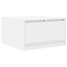 Berkfield Home Coffee Table with Drawers White 70.5x70x40 cm - thumbnail 8