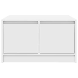 Berkfield Home Coffee Table with Drawers White 70.5x70x40 cm - thumbnail 6