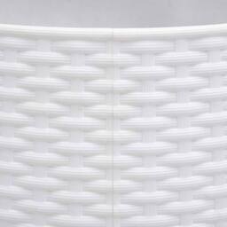 Berkfield Home Christmas Tree Skirt White √ò65x23 cm Plastic - Size: 65x23 cm - thumbnail 7