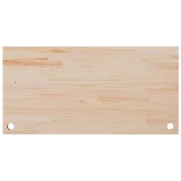 Berkfield Home Desk Top 110x55x2.5 cm Solid Wood Pine in Light Tan - thumbnail 5