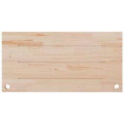 Berkfield Home Desk Top 110x55x2.5 cm Solid Wood Pine in Light Tan - thumbnail 4