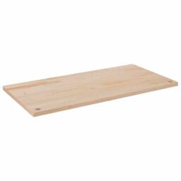 Berkfield Home Desk Top 110x55x2.5 cm Solid Wood Pine in Light Tan