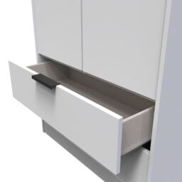 Ready Assembled 2 U Fuji 2 Door 2 Drawer Wardrobe (Ready Assembled) in Mid Grey - thumbnail 6