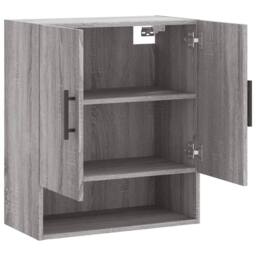 Berkfield Home Wall Cabinet Grey Sonoma 60x31x70 cm Engineered Wood - Size: 60 x 31 x 70 cm - thumbnail 6