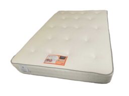 Knight Sleep Premium Hybrid 25 cm Deep Bonnell Sprung Memory Tufted Dual Sided Mattress in White - Size: Double - thumbnail 2
