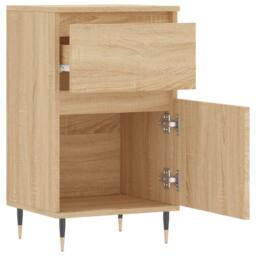 Berkfield Home Sideboard Sonoma Oak 40x35x70 cm Engineered Wood in Light Tan - Size: 40 x 35 x 70 cm - thumbnail 5
