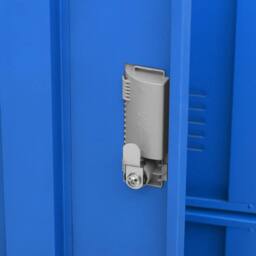 Berkfield Home Locker Cabinet Light Grey & Blue 90x45x92.5 cm Steel - thumbnail 6